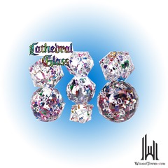 DOUBLE DICE - CATHEDRAL GLASS
